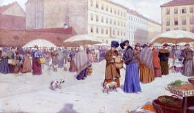 Photo of "THE KARMELITERMARKT, VIENNA" by HERMAN REISZ