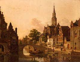 Photo of "VIEW OF UTRECHT, 1818" by JAN HENDRIK VERHEYEN