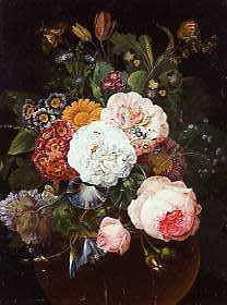 Photo of "STILL LIFE OF FLOWERS IN A BOWL, 1807" by JOHANN BAPTIST DRECHSLER