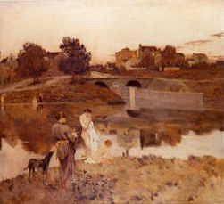 Photo of "LE SOIR A' AUVRES." by JEAN CHARLES CAZIN