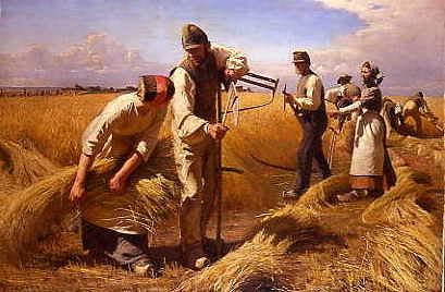 Photo of "THE HARVESTERS C.1882" by HANS BRASEN