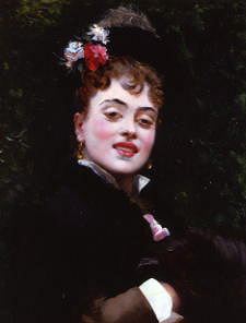 Photo of "A PORTRAIT OF A YOUNG LADY" by RAIMUNDO DE MADRAZO Y GARRETA