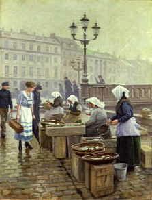 Photo of "THE FISH MARKET AT GAMMEL STRAND, COPENHAGEN, DENMARK" by PAUL FISCHER
