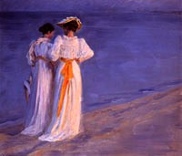 Photo of "TWO WOMEN ON THE BEACH AT SKAGEN" by PEDER SEVERIN KROYER