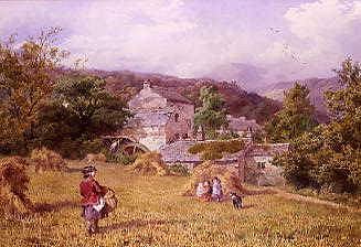 Photo of "COTTAGES AT CONISTON, 1863" by JOHN HENRY MOLE