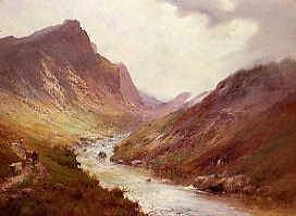 Photo of "A HIGHLAND SCENE" by ALFRED DE BREANSKI