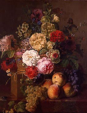 Photo of "NATURE MORTE DE FLEURS & FRUITS, 1796" by JAN-FRANS VAN DAEL