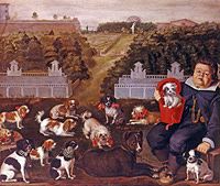 Photo of "DOGS BELONGING TO THE MEDICI FAMILY IN THE BOBOLI GARDENS" by TIBERIO DI TITO