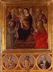 Photo of "MOTHER AND CHILD WITH SAINTS" by ANDREA DI NICCOLO