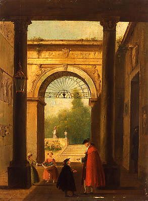 Photo of "FIGURES UNDER PORTICO" by GIUSEPPE-BERNARDINO BISON