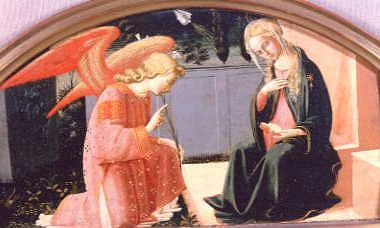 Photo of "THE ANNUNCIATION" by FILIPPO (FOLLOWER OF) LIPPI