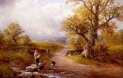 Photo of "STEPPING STONES, KNIVETON, DERBYSHIRE, ENGLAND" by GEORGE TURNER
