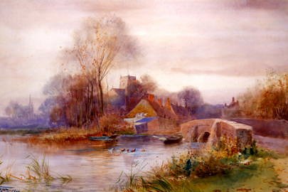Photo of "WARGRAVE ON THE RIVER THAMES, BERKSHIRE" by HENRY CHARLES FOX