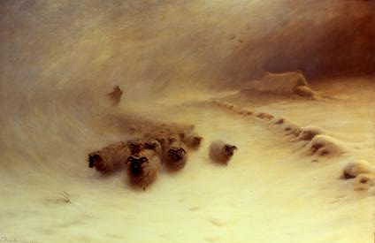 Photo of "SHEEPHERDING, MID-WINTER" by JOSEPH FARQUHARSON