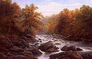 Photo of "A HIGHLAND RIVER, SCOTLAND" by WILLIAM MELLOR