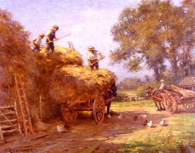 Photo of "HAYMAKING" by WILLIAM KAY BLACKLOCK