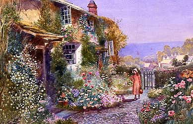 Photo of "A CLOVELLY COTTAGE" by ARTHUR WILKINSON