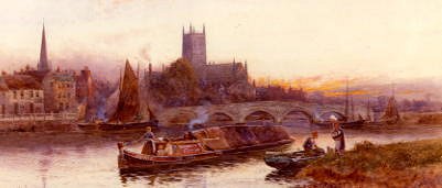 Photo of "THE RIVER SEVERN AT WORCESTER" by WALTER STUART LLOYD