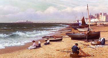 Photo of "WATCHING THE WAVES ON BRIGHTON BEACH, ENGLAND" by ALEXANDER YOUNG