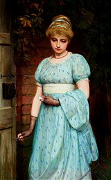 Photo of "AT THE GARDEN GATE" by CHARLES SILLEM LIDDERDALE