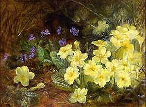 Photo of "PRIMROSES AND VIOLETS" by FLORENCE VERNON