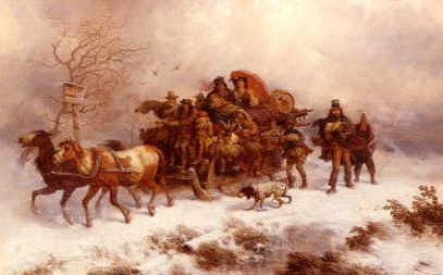 Photo of "A SLEIGH RIDE IN BLUSTERY WEATHER" by REINHARD SEBASTIAN ZIMMERMANN