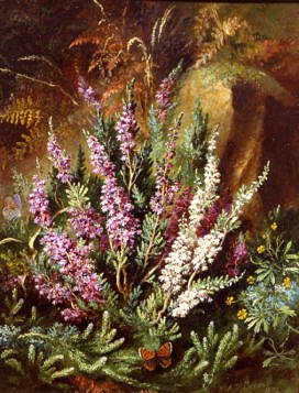 Photo of "A STILL LIFE OF HEATHER AND BUTTERFLIES" by ALBERT DURER LUCAS