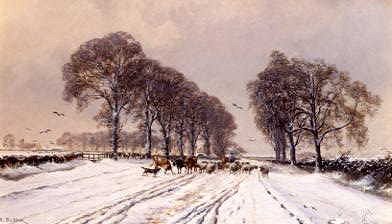 Photo of "A WINTER MORN" by AUGUSTE BALLIN