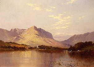 Photo of "SUNLIGHT IN BORROWDALE, LAKE DISTRICT, CUMBRIA, ENGLAND" by ALFRED DE BREANSKI