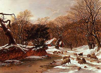 Photo of "THE WOODLAND FARM IN WINTER" by HOPKINS HORSLEY HOBDAY HORSLEY