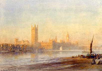 Photo of "THE HOUSES OF PARLIAMENT" by JOSEPH ARTHUR PALLISER SEVERN