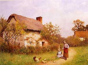 Photo of "FEEDING THE FAMILY OF HENS" by BENJAMIN D. (LIFESPAN DA SIGMUND