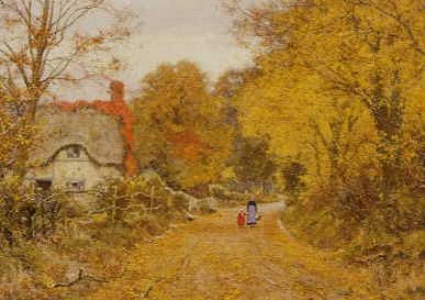 Photo of "AN AUTUMN LANE" by EDWARD WILKINS WAITE