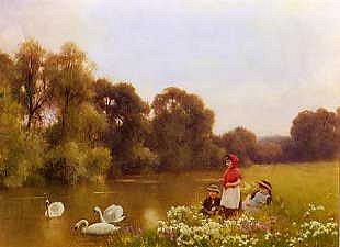 Photo of "FEEDING THE SWANS (NOT AVAILABLE FOR CARD USE)" by BENJAMIN D. (LIFESPAN DA SIGMUND