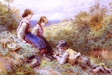 Photo of "THE BIRD'S NEST" by MYLES BIRKET FOSTER