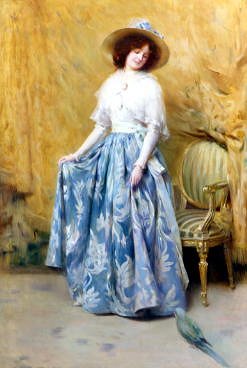 Photo of "A PORTRAIT IN BLUE" by GABRIEL EMILE EDOUARD NICOLET