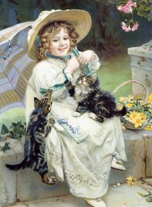 Photo of "PLAYFUL KITTENS" by ARTHUR JOHN (NB COPYRIGH ELSLEY