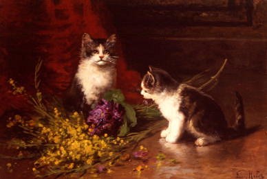 Photo of "KITTENS AT PLAY" by LEON CHARLES (NOT AVAILA HUBER