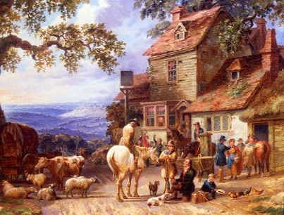 Photo of "IN THE FARMYARD" by JOHN FREDERICK HERRING