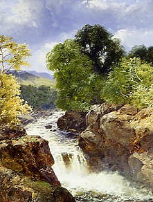 Photo of "A ROMANTIC WATERFALL" by JOHN BRANDON (ACTIVE 185 SMITH