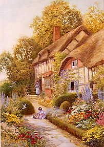 Photo of "ANN HATHAWAY'S COTTAGE, WARWICKSHIRE" by ARTHUR CLAUDE (IN COPYRI STRACHAN