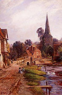 Photo of "THE VILLAGE STREET, EYNSFORD, KENT (ENGLAND)" by JOHN WILLIAM BUXTON KNIGHT