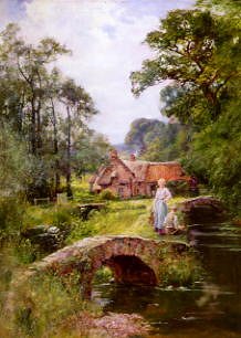 Photo of "FISHING BY THE BRIDGE" by HENRY JOHN YEEND KING