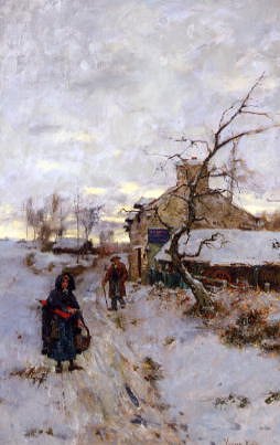 Photo of "A SNOWY WALK" by HENRY JOHN YEEND KING