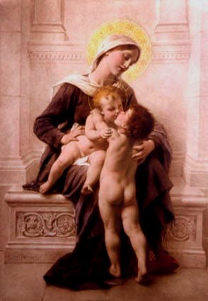Photo of "THE MADONNA AND CHILD WITH ST JOHN" by LEON (PRINT AFTER) PERRAULT