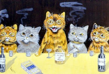 Photo of "A FELINE GET-TOGETHER" by LOUIS WAIN