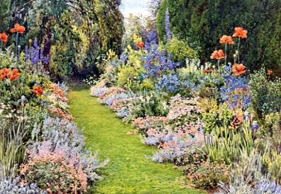 Photo of "GABLE COTTAGE GARDEN, GOLDINGTON" by LILIAN STANNARD