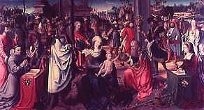 Photo of "ADORATION OF THE KINGS" by THE MASTER OF (FLEMISH 1 FRANKFURT