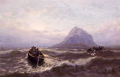 Photo of "FISHERMEN OFF ST. MICHAEL'S MOUNT" by THOMAS ROSE MILES