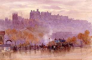 Photo of "A VIEW OF EDINBURGH CASTLE, SCOTLAND" by HERBERT MENZIES MARSHALL